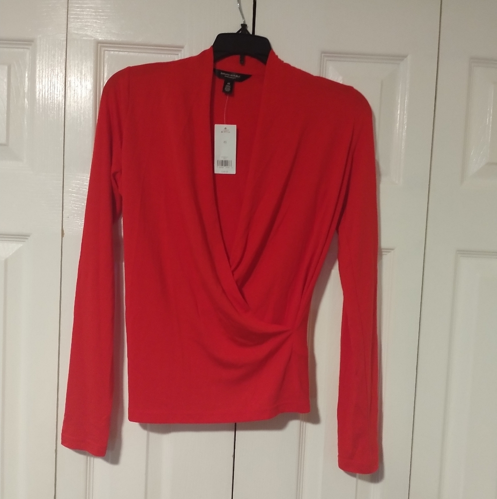 Banana Republic Threadsoft Faux Wrap Top